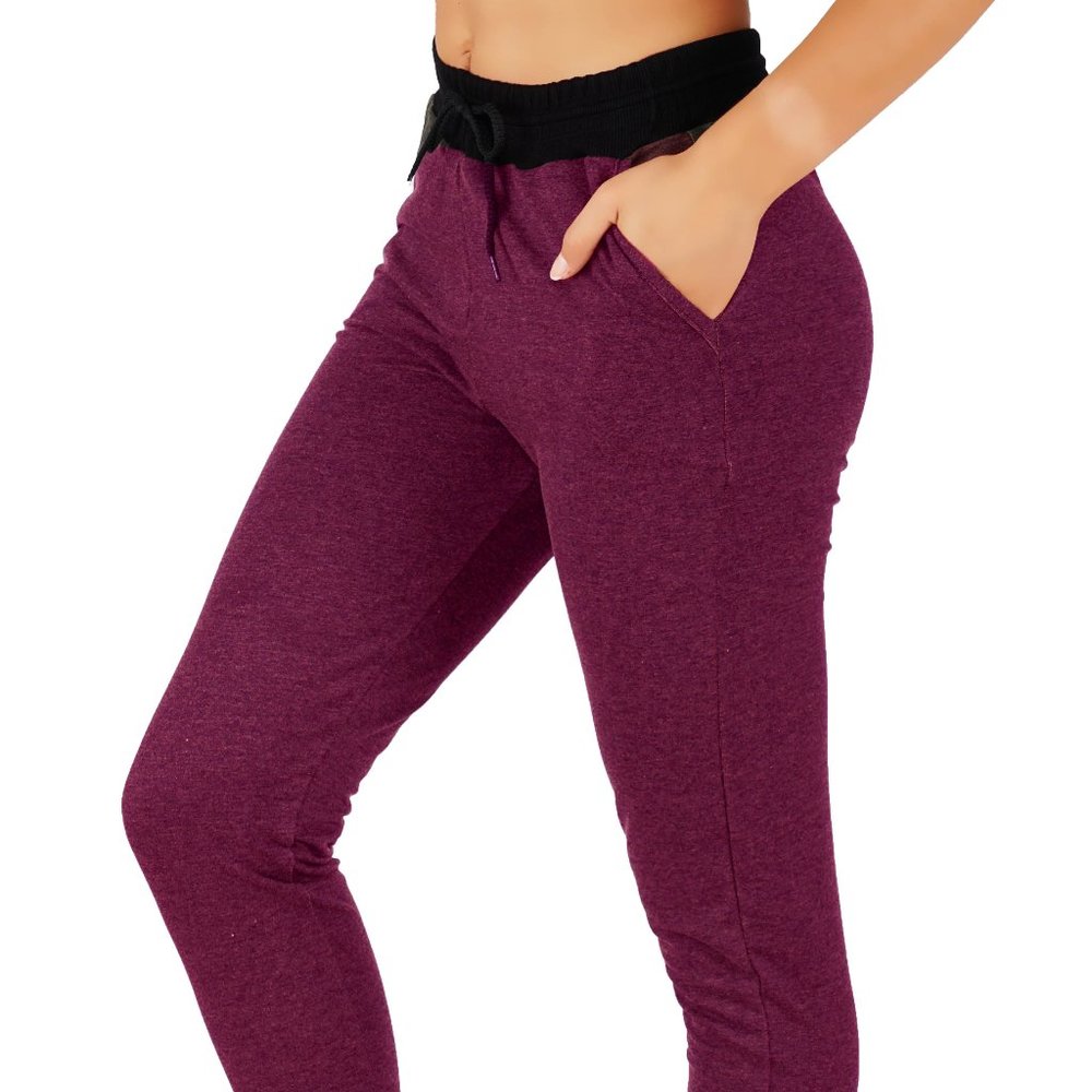 4pcs Set Full Length Cotton Joggers Sweatpants Pockets and elastic waistband